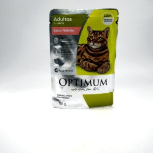 Optimum para Gatos Adultos — Salmão — Sachê 85 g
