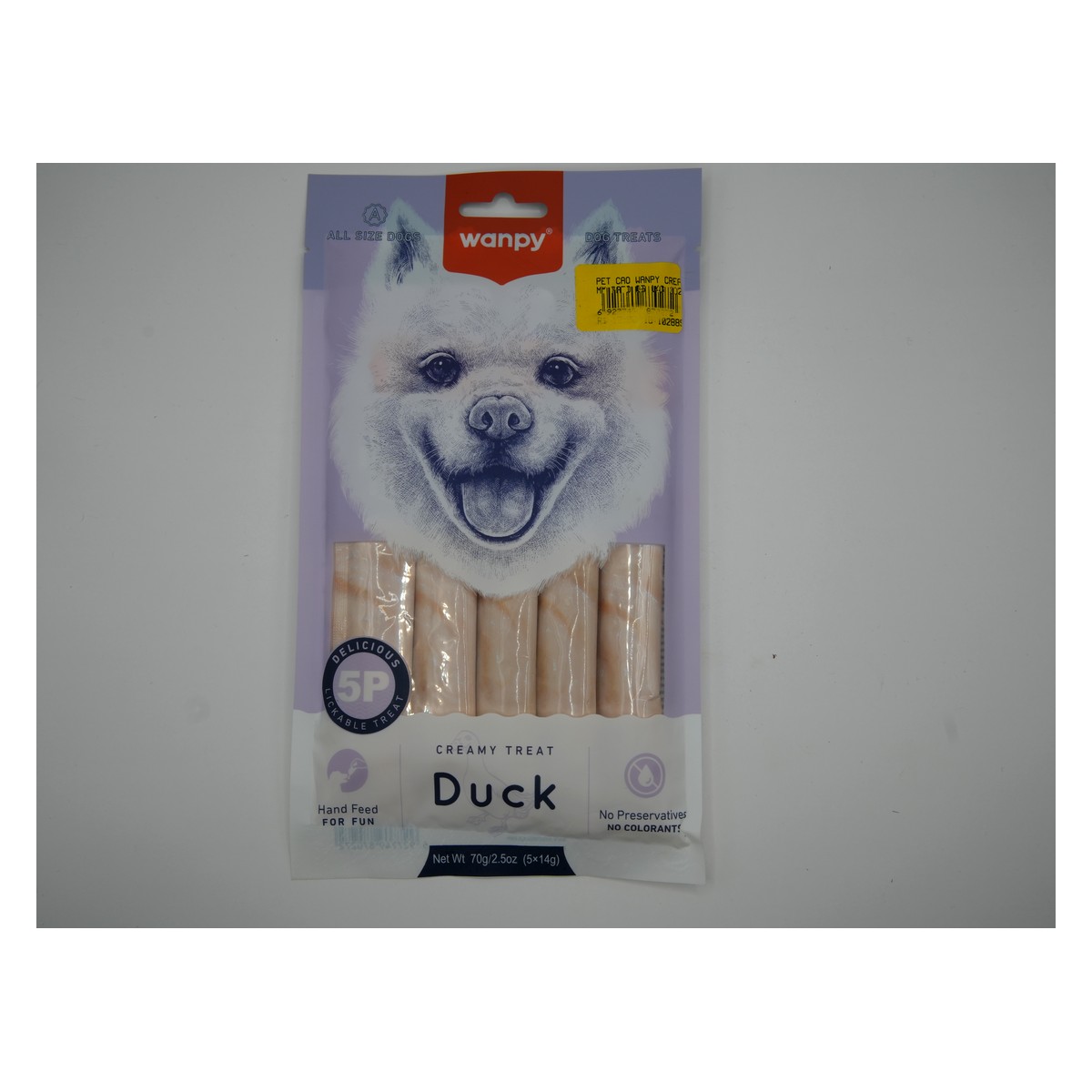 Wanpy Creamy Treat para Cães — Pato — 70 g