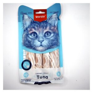 Wanpy Creamy Treat para Gatos — Atum com Vieira — 5 × 14 g (70 g)