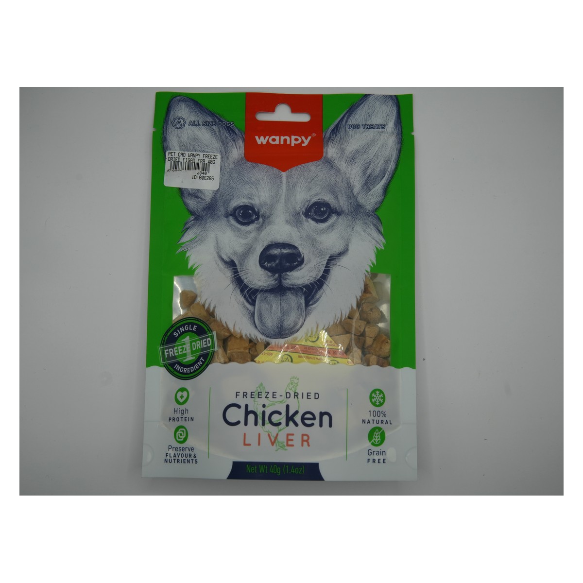 Wanpy Freeze Dried para Cães — Fígado de Frango — 40 g