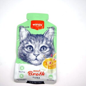 Wanpy Meat Broth para Gatos — Atum — Sachê 50 g