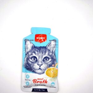 Wanpy Meat Broth para Gatos — Frango — Sachê 50 g